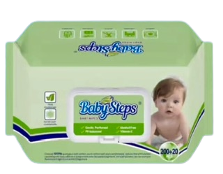 Baby Step wipes 200+20