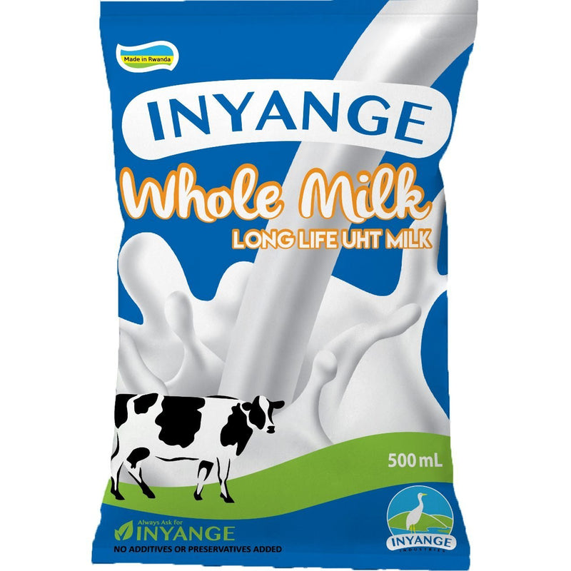 Inyange Long Life Milk 500ml x 12 *Choose Whole or Low Fat