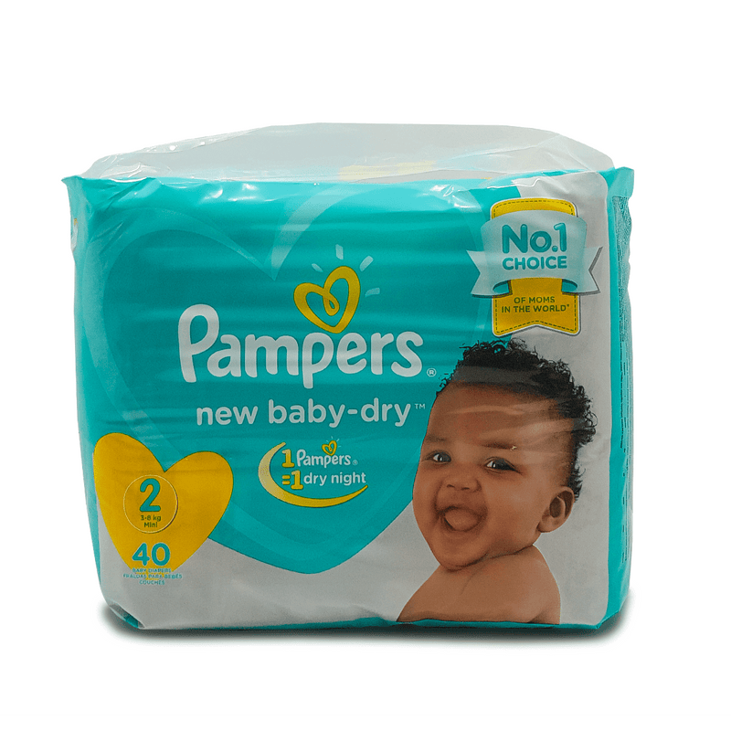 Pampers New Baby-Dry (3-6kg) Mini /40 Pieces